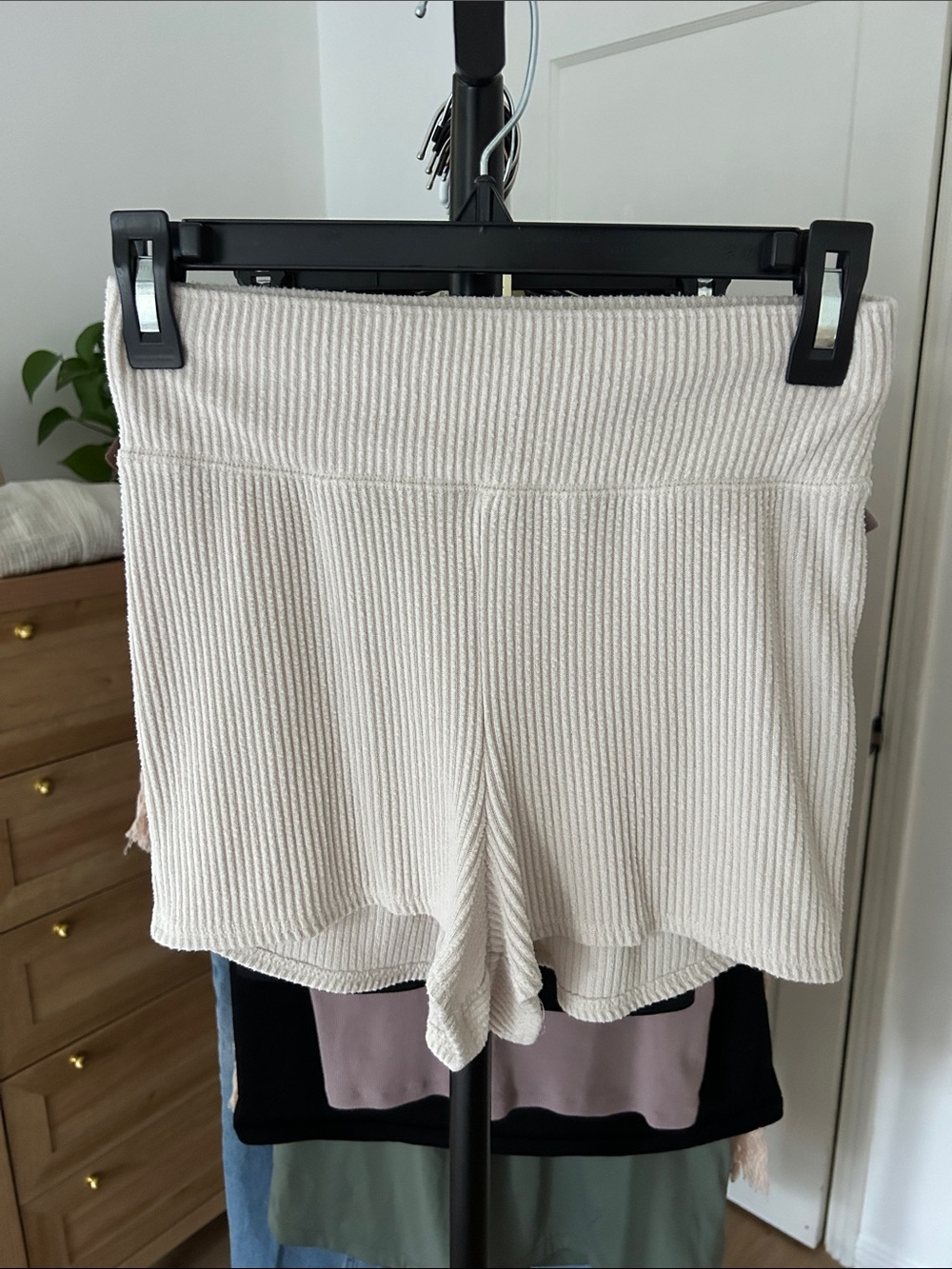 Abercrombie & Fitch Ribbed Soft Shorts. Size medium. 2” inseam. No pockets.